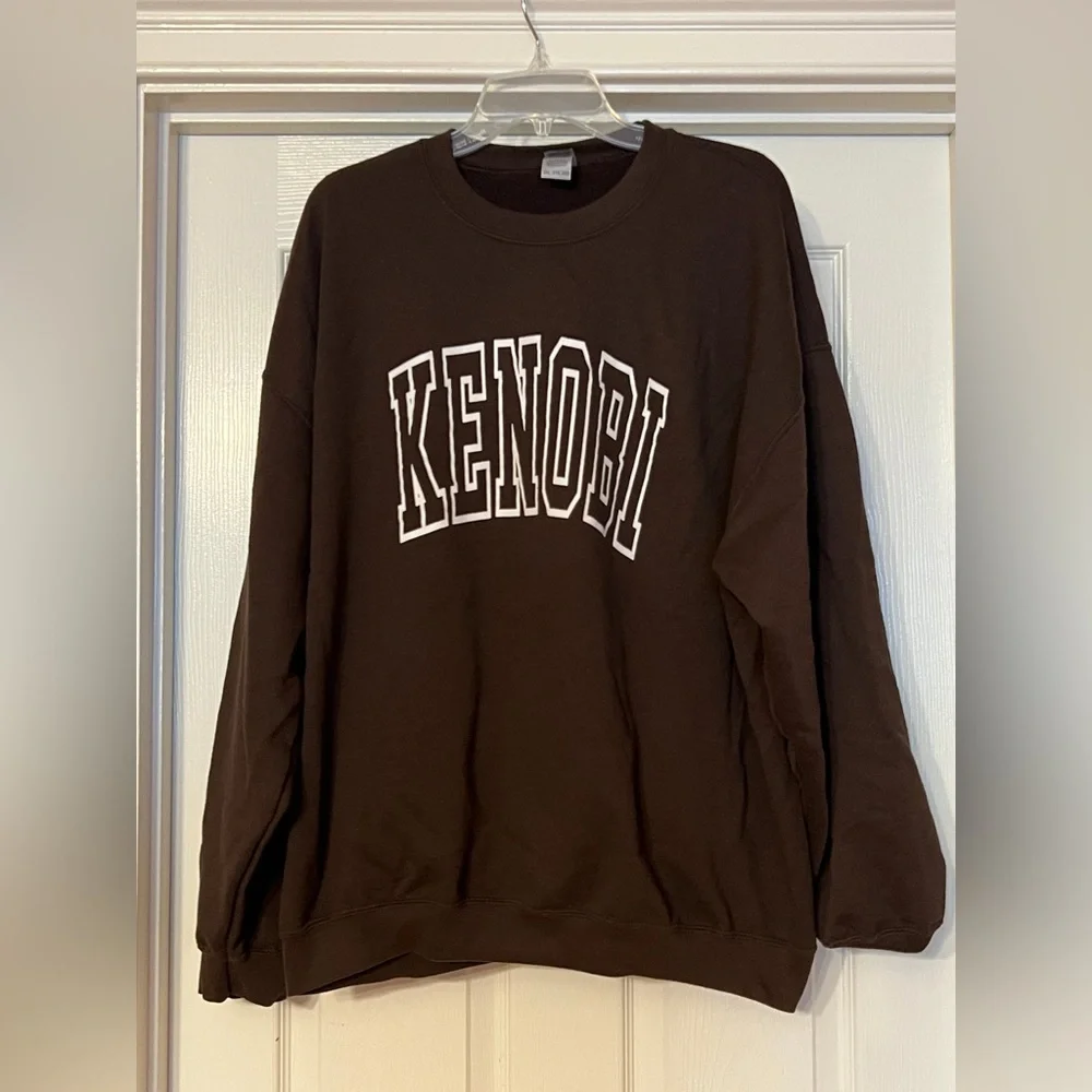 Kenobi Star Wars brown Gildan sweatshirt XXL 2XL - Picture 1 of 5